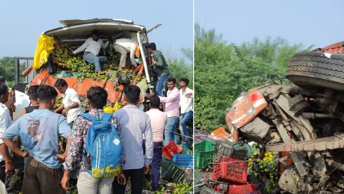 भीषण हादसा: बस और ट्रक के बीच टक्कर से 5 लोगों की मौके पर मौत, 14 घायल
