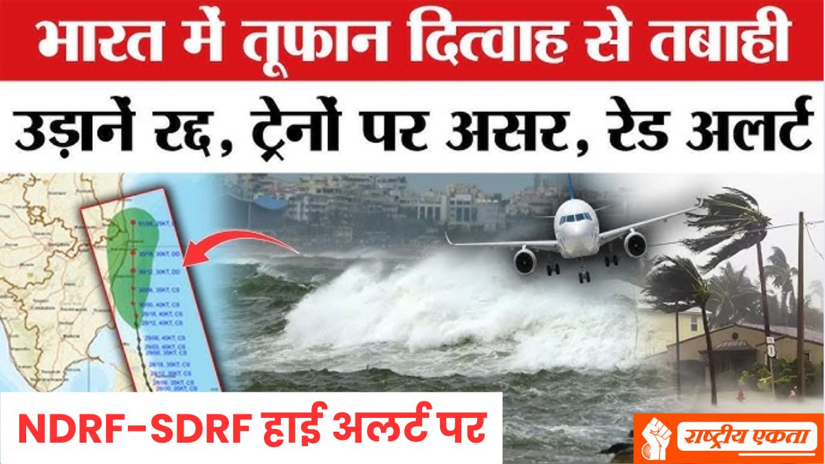 चक्रवाती तूफान दित्वाह मचाएगा कहर! इन राज्यों के लिए रेड अलर्ट जारी, तटों पर इमरजेंसी...