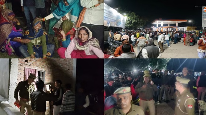 परिवार के 5 लोगों के मिले शव, फंदे पर लटका था पति, जमीन पर मिलीं पत्नी और बच्चों की लाशें