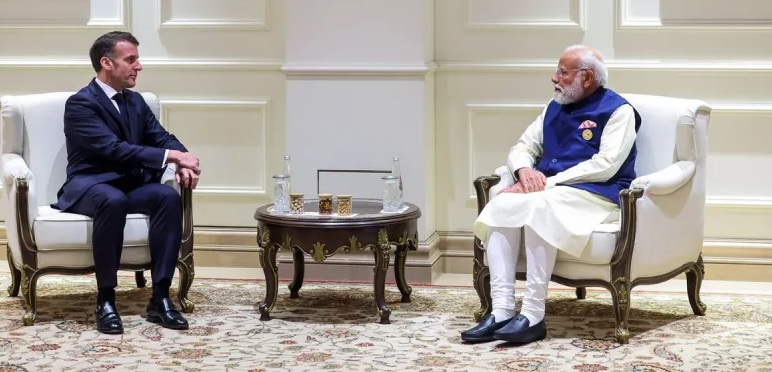 जंग रोकने के लिए भारत-फ्रांस आए साथ, PM मोदी और फ्रांसीसी राष्ट्रपति मैक्रों ने की बातचीत