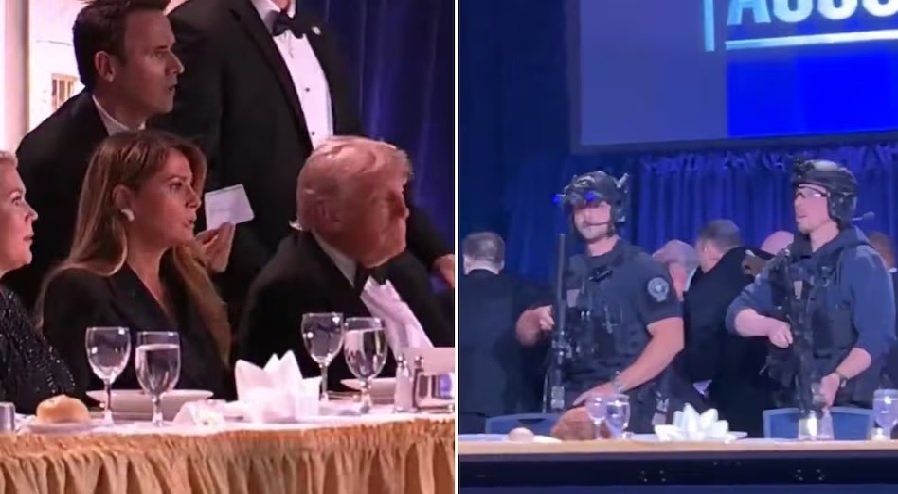 बाल-बाल बचे अमेरिका के राष्ट्रपति ट्रंप…डिनर के दौरान होटल में हुई अंधाधुंध फायरिंग, टेबल के नीचे छिपे, PM मोदी ने कहा- लोकतंत्र में हिंसा के लिए कोई जगह नहीं