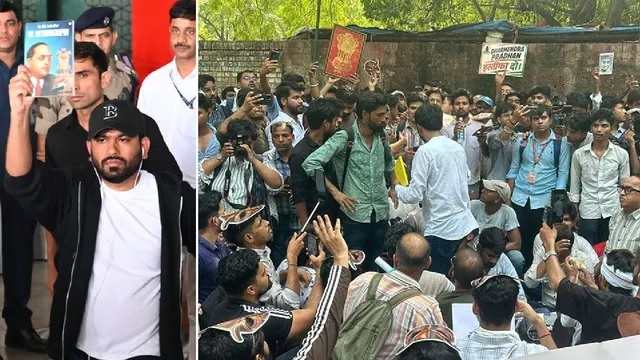 कॉकरोच जनता पार्टी का बड़ा प्रदर्शन, हजारों प्रदर्शनकारी शामिल, शिक्षामंत्री के इस्तीफे की कर रहे मांग