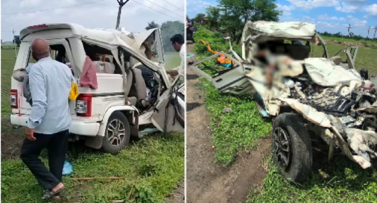 सीहोर जिले में दर्दनाक हादसा, ट्रक और बुलेरो की बीच हुई भीषण टक्कर, 5 लोगों की मौत